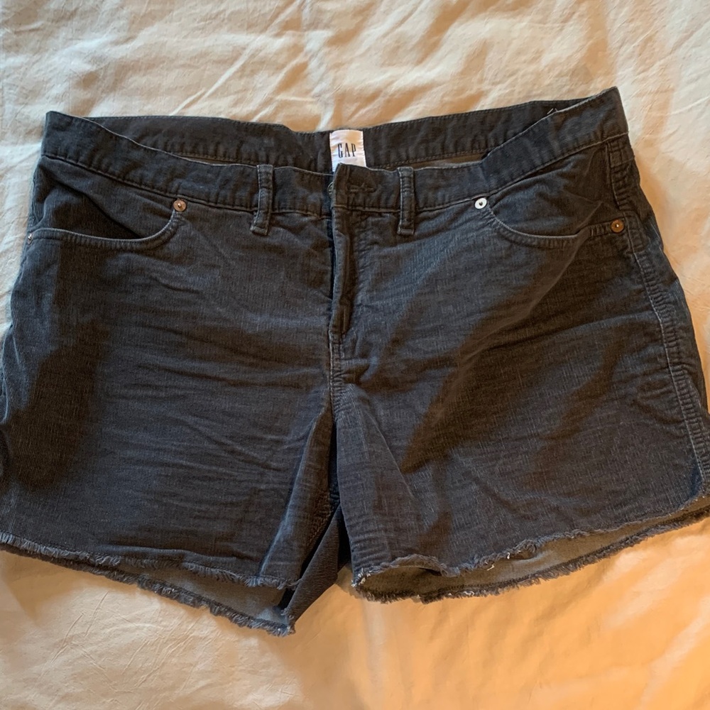 GAP Women's Dark Gray Corduroy Shorts
